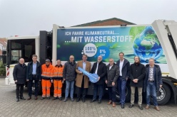 Neues Müllfahrzeug von Reholand fährt mit Wasserstoff