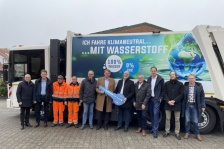 Neues Müllfahrzeug von Reholand fährt mit Wasserstoff
